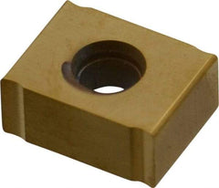 Kennametal - LNEU1255 Grade KC725M Carbide Milling Insert - TiN/TiCN/TiN Finish, 0.2165" Thick, 0.4mm Corner Radius - Eagle Tool & Supply