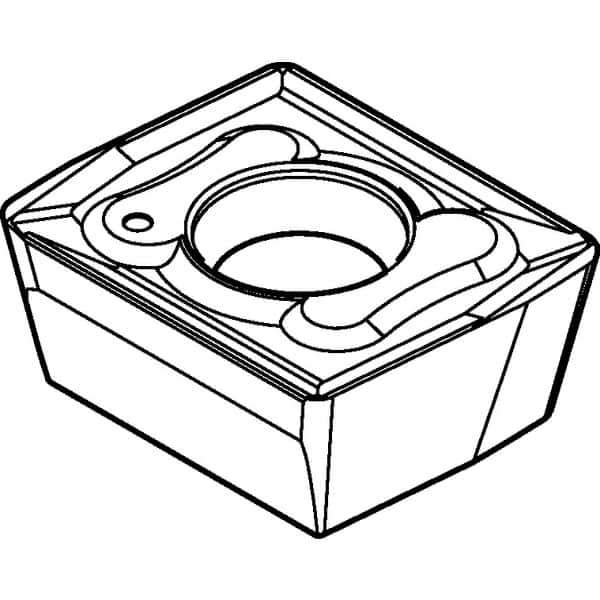 Kennametal - ACET150612 GC Grade KC725M Carbide Milling Insert - TiN/TiCN/TiN Finish, 1/4" Thick, 1.2mm Corner Radius - Eagle Tool & Supply