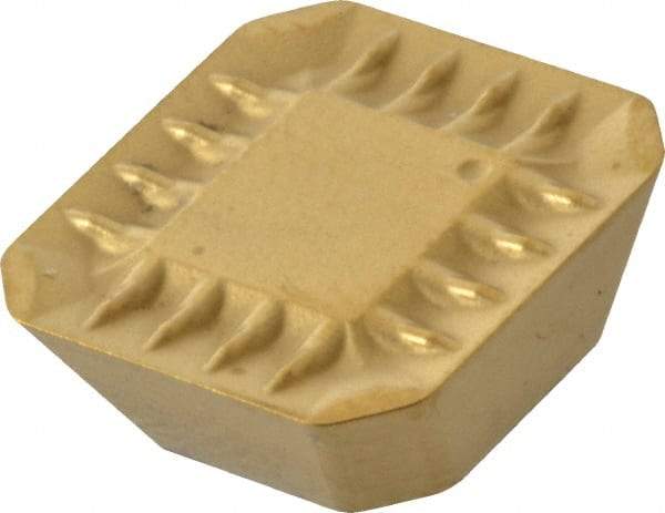 Kennametal - SEKR43 GP Grade KC725M Carbide Milling Insert - TiN/TiCN/TiN Finish, 0.1827" Thick, 1/2" Inscribed Circle, 1.1mm Corner Radius - Eagle Tool & Supply