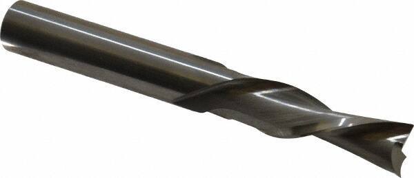 Onsrud - 3/8" Cutting Diam x 1-1/4" Length of Cut, 2 Flute, Downcut Spiral Router Bit - Uncoated, Right Hand Cut, Solid Carbide, 3" OAL x 3/8" Shank Diam, Double Edge, 30° Helix Angle - Eagle Tool & Supply