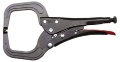 Proto - 11-3/16" OAL C-Clamp Locking Pliers - 15/32" Jaw Width, 3-45/64" Jaw Depth, 3-15/16" Jaw Opening, Standard Handle - Eagle Tool & Supply