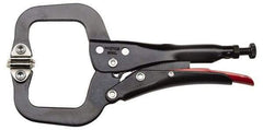 Proto - 6-1/2" OAL C-Clamp Locking Pliers - 3/4" Jaw Width, 1-61/64" Jaw Depth, 1-61/64" Jaw Opening, Standard Handle - Eagle Tool & Supply