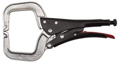 Proto - 11-3/8" OAL C-Clamp Locking Pliers - 15/32" Jaw Width, 3-9/64" Jaw Depth, 3-17/32" Jaw Opening, Standard Handle - Eagle Tool & Supply