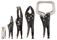 Proto - 5 Piece Welding Locking Plier Set - Comes in Plastic Pouch - Eagle Tool & Supply