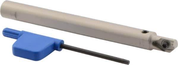 Iscar - MIFHR, Internal, Right Hand, 0.492" Max Depth of Cut, Indexable Grooving Tool Holder - MI.R 8 Insert Compatibility, 3/8" Shank Width, 4.03" OAL, Through Coolant - Eagle Tool & Supply
