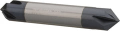 Made in USA - 1/2" Diam 4 Flute Double End Solid Carbide Chamfer Mill - Eagle Tool & Supply