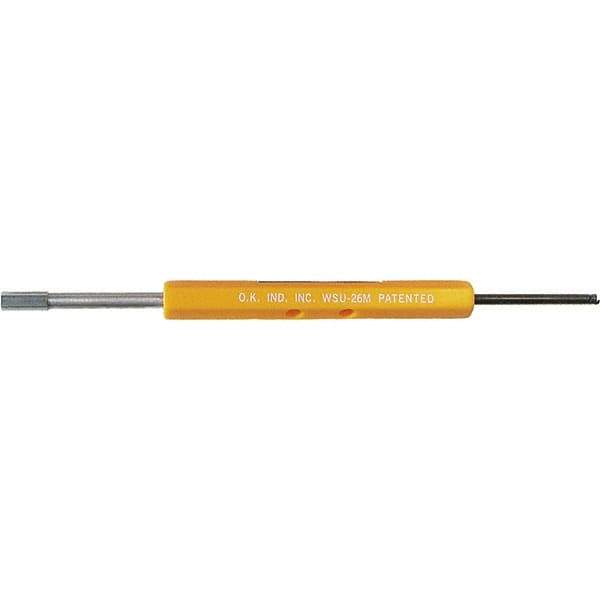 OK Industries - 26 AWG, Plastic, Hand Turning Wire Wrapping and Unwrapping Tool - Noninsulated, 1-1/2 Inch Deep - Eagle Tool & Supply