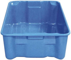 MFG Tray - 500 Lb Load Capacity Blue Fiberglass Tote Container - Stacking, Nesting, 25.3" Long x 18" Wide x 10" High - Eagle Tool & Supply