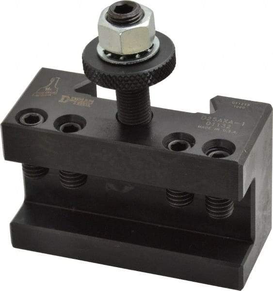 Dorian Tool - Series AXA, #1 Turning & Facing Tool Post Holder - 300mm & Under Lathe Swing, 1-1/2" OAH x 2-3/4" OAL, 1/2" Max Tool Cutting Size, 1-1/4" Centerline Height - Exact Industrial Supply