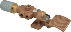 Parker - 1/2" NPT HD Manual Spool Valve - 4-Way Spring Return, Pedal Type, Foot Bracket Mounting & 4.97 CV Rate - Eagle Tool & Supply