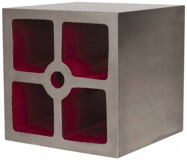 Suburban Tool - 2 Web, 5/8" Thick x 8" Wide x 8" High x 8" Deep, Machined Box Parallel - Cast Iron, Square & Parallel within 0.002" per 6", +/-0.0150" Tolerance - Eagle Tool & Supply