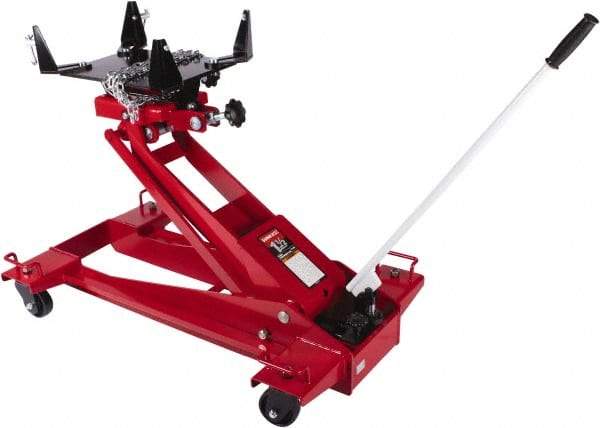 Sunex Tools - 3,000 Lb Capacity Transmission Jack - 8.62 to 36.62" High, 43-1/2" Chassis Length - Eagle Tool & Supply