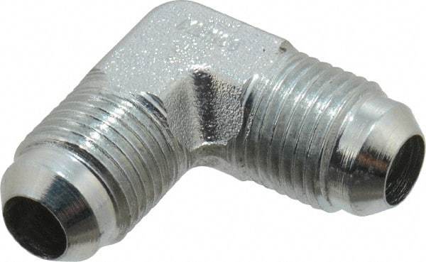 Parker - 3/8" Tube OD, 37° Steel Flared Tube Union Elbow - Flare x Flare Ends - Eagle Tool & Supply