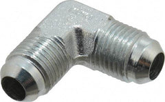 Parker - 3/8" Tube OD, 37° Steel Flared Tube Union Elbow - Flare x Flare Ends - Eagle Tool & Supply