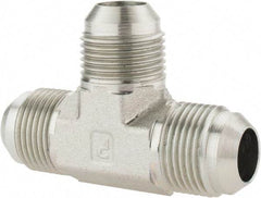 Parker - 3/4" Tube OD, 37° Steel Flared Tube Union Tee - Flare x Flare x Flare Ends - Eagle Tool & Supply
