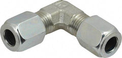 Parker - Metal Flareless Bite Tube Union Elbow - 3/8 NPTF - Eagle Tool & Supply