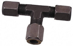 Parker - Metal Flareless Bite Tube Union Tee - 5/16 NPTF - Eagle Tool & Supply