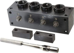 Yuasa - Series 5C, Horizontal Multi-Collet Chuck Block - Manually Activated, 3" Base Diam Width - Eagle Tool & Supply