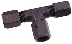 Parker - Metal Flareless Bite Tube Male Branch Tee - 1/4 NPTF - Eagle Tool & Supply