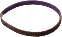 3M - 1/2" Wide x 18" OAL, Aluminum Oxide Abrasive Belt - Aluminum Oxide, Medium, Nonwoven, Series DF-BL - Eagle Tool & Supply