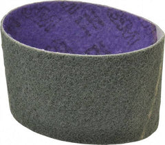 3M - 3-1/2" Wide x 15-1/2" OAL, Aluminum Oxide Abrasive Belt - Aluminum Oxide, Fine, Nonwoven, Series DF-BL - Eagle Tool & Supply