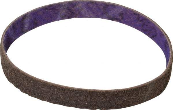 3M - 3/4" Wide x 18" OAL, Aluminum Oxide Abrasive Belt - Aluminum Oxide, Coarse, Nonwoven, Series DF-BL - Eagle Tool & Supply