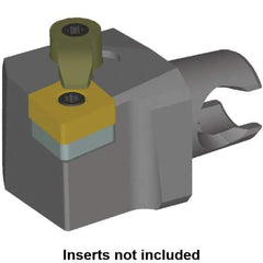 Kennametal - Right Hand Cut, Size KM20, CN.. Insert Compatiblity, Modular Turning & Profiling Cutting Unit Head - 12.5mm Ctr to Cutting Edge, 25mm Head Length, Series KM Mini - Eagle Tool & Supply