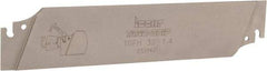 Iscar - 1.26" Blade Height, 0.041" Blade Width, 5-29/32" OAL, Neutral Cut, Single End Indexable Cut-Off Blade - TGFH Blade, Tang-Grip Series - Eagle Tool & Supply