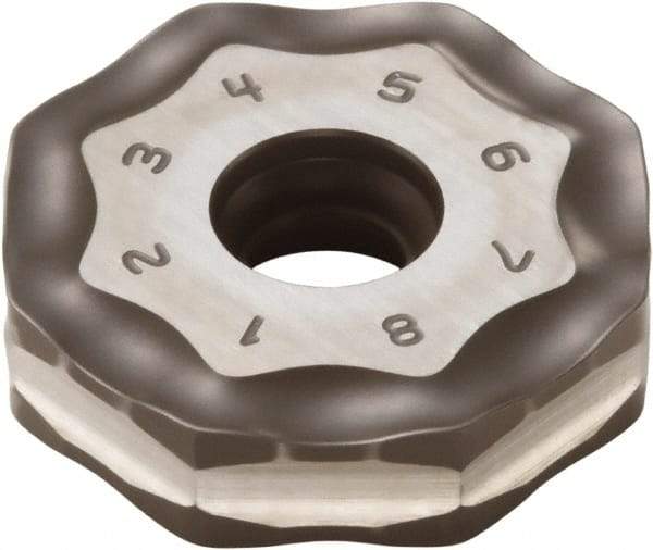 Seco - ONMU090520 M14 Grade T350M Carbide Milling Insert - TiCN/Al2O3 Finish, 0.228" Thick, 0.866" Inscribed Circle - Eagle Tool & Supply