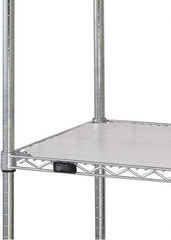 Quantum Storage - 24" Wide, Open Shelving Accessory/Component - HDPE, Polyethylene Finish, 72" Long, Use with Wire Shelving Units - Eagle Tool & Supply