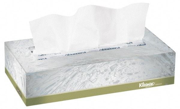 Kleenex - Flat Box of White Facial Tissues - 2 Ply - Eagle Tool & Supply