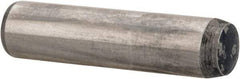 Metric Blue - 6mm Diam x 25mm Pin Length Alloy Steel Pull Out Dowel Pin - 1 Beveled & 1 Threaded End - Eagle Tool & Supply