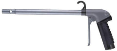 Guardair - 120 Max psi Maximum Power Venturi Nozzle Pistol Grip Blow Gun - 3/8 NPT, 18" Tube Length, Aluminum - Eagle Tool & Supply