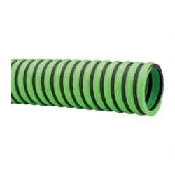 Continental ContiTech - -20 to 180°F, 1-1/2" Inside x 1.78" Outside Diam, Thermoplastic Liquid Suction & Discharge Hose - Green & Black, 100' Long, 29 Vacuum Rating, 50 psi Working & 150 psi Brust Pressure - Eagle Tool & Supply