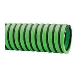 Continental ContiTech - -20 to 180°F, 2 Inch Inside x 2.4 Inch Outside Diameter, Thermoplastic Liquid Suction and Discharge Hose - Green and Black, 100 Ft. Long, 29 Vacuum Rating, 50 psi Working and 150 psi Brust Pressure - Eagle Tool & Supply