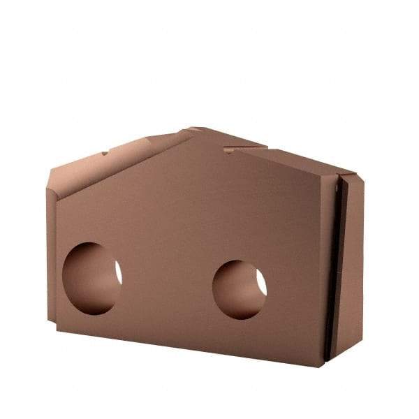 Allied Machine and Engineering - 9/16" Diam x 1/8" Thick, Seat Code 0, 132° Included Angle Spade Drill Insert - AM200 Coated, Cobalt, Grade Super Cobalt, Series GEN2 T-A - Eagle Tool & Supply