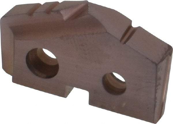 Allied Machine and Engineering - 55/64" Diam x 5/32" Thick, Seat Code 1, 132° Included Angle Spade Drill Insert - AM200 Coated, Cobalt, Grade Super Cobalt, Series GEN2 T-A - Eagle Tool & Supply