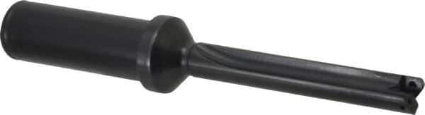 Allied Machine and Engineering - Series Z, 7/16 to 1/2" Diam, 3/4" Diam Straight Shank with Flange, Straight Flute Spade Drill - 2-3/8" Max Depth, 3-5/8" Body Length, 5-9/16" OAL, Standard Length, Through Coolant - Eagle Tool & Supply
