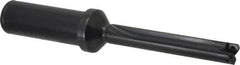 Allied Machine and Engineering - Series Z, 7/16 to 1/2" Diam, 3/4" Diam Straight Shank with Flange, Straight Flute Spade Drill - 2-3/8" Max Depth, 3-5/8" Body Length, 5-9/16" OAL, Standard Length, Through Coolant - Eagle Tool & Supply