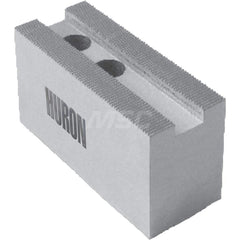 Huron Machine Products - Soft Lathe Chuck Jaws; Jaw Type: Square ; Material: 6160 Aluminum ; Jaw Interface Type: 1.5mm x 60? Serrated ; Maximum Compatible Chuck Diameter (Inch): 8 ; Minimum Compatible Chuck Diameter (Inch): 1 ; Overall Height (Inch): 3 - Exact Industrial Supply