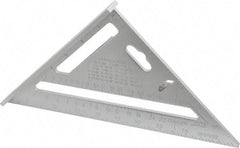 Empire Level - 7" Blade Length, Buffed Finish, Aluminum Rafter Square - 1/16", 0.083", 1/8" Graduation - Eagle Tool & Supply