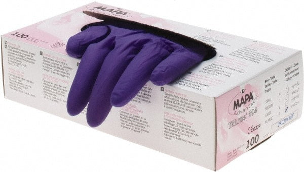 MAPA Professional - Size XL, 6 mil, Medical Grade, Powder Free Natural Rubber, Nitrile, Neoprene Blend Disposable Gloves - Eagle Tool & Supply