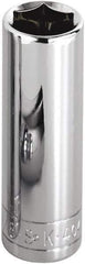 SK - 9/32", 1/4" Drive, Deep Hand Socket - 6 Points, Steel, Chrome Finish - Eagle Tool & Supply