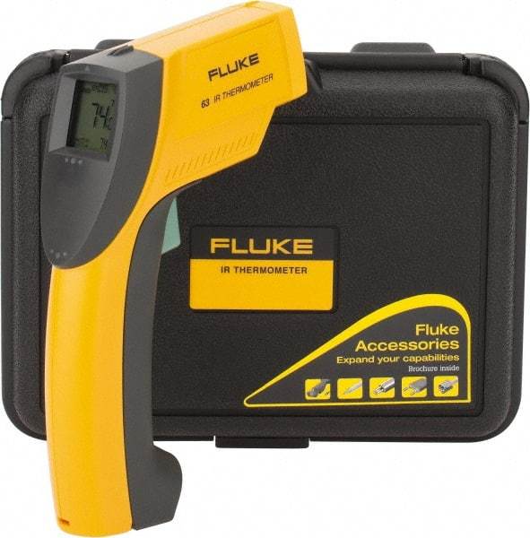 Fluke - -32 to 535°C (-25 to 999°F) Infrared Thermometer - 12:1 Distance to Spot Ratio - Eagle Tool & Supply