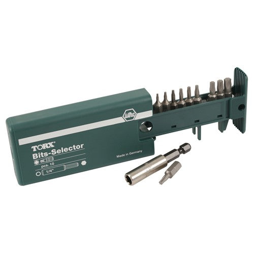 Torx Bit Selector Set T5-T30, Magnetic 1/4″ Bit Holder in Plastic Storage Box - Eagle Tool & Supply