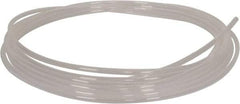 Parker - 1/2" ID x 9/16" OD, 1/32" Wall Thickness, 50' Long, PTFE FEP Tube - Natural, 65 Max psi - Eagle Tool & Supply