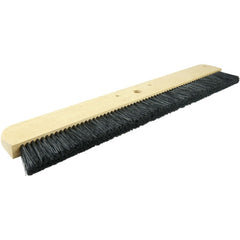24″ Cement Finishing Brush, Wood Block, Black Polypropylene Fill, 2-1/4″ Trim - Eagle Tool & Supply