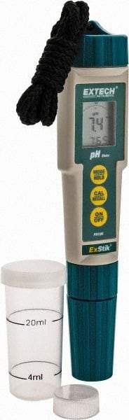 Extech - 0 to 14 pH, pH Meter - Flat Surface pH Meter Probe, Accurate up to 0.01 pH - Eagle Tool & Supply