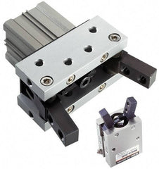 SMC PNEUMATICS - M5x0.8 Double Action Air Gripper - Internal & External Parallel Gripper, 15 to 102 psi - Eagle Tool & Supply