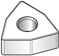 Kennametal - WNGA434 T0820 Grade KY3500 Ceramic Turning Insert - Uncoated, 80° Trigon, 1/2" Inscr Circle, 3/16" Thick, 1/16" Corner Radius - Eagle Tool & Supply